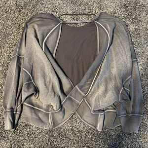 Free People Women’s Open Back Pullover Sweatshirt